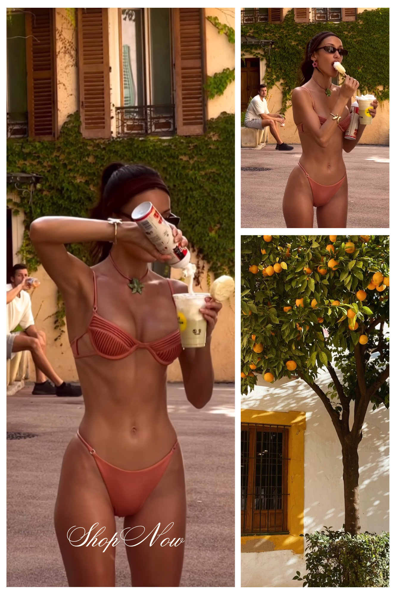 Just peachy🍑...You, this bikini, & a bellini = perfection